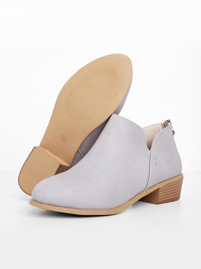Chunky Heel Short Boots Female Non-slip Cute Bootie