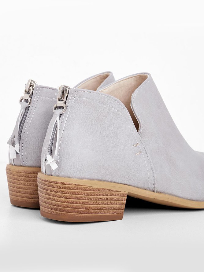 Chunky Heel Short Boots Female Non-slip Cute Bootie