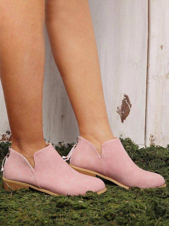Chunky Heel Short Boots Female Non-slip Cute Bootie