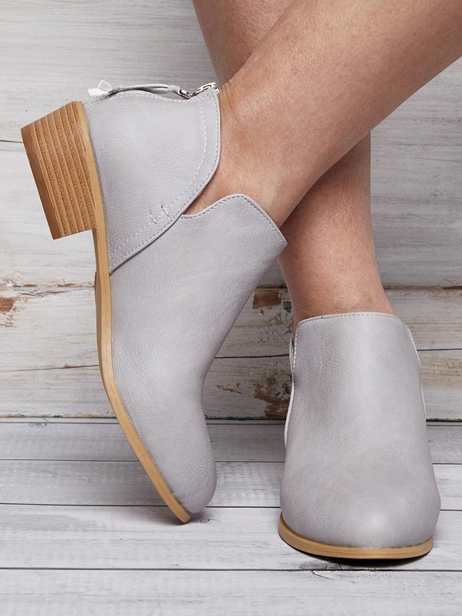 Chunky Heel Short Boots Female Non-slip Cute Bootie