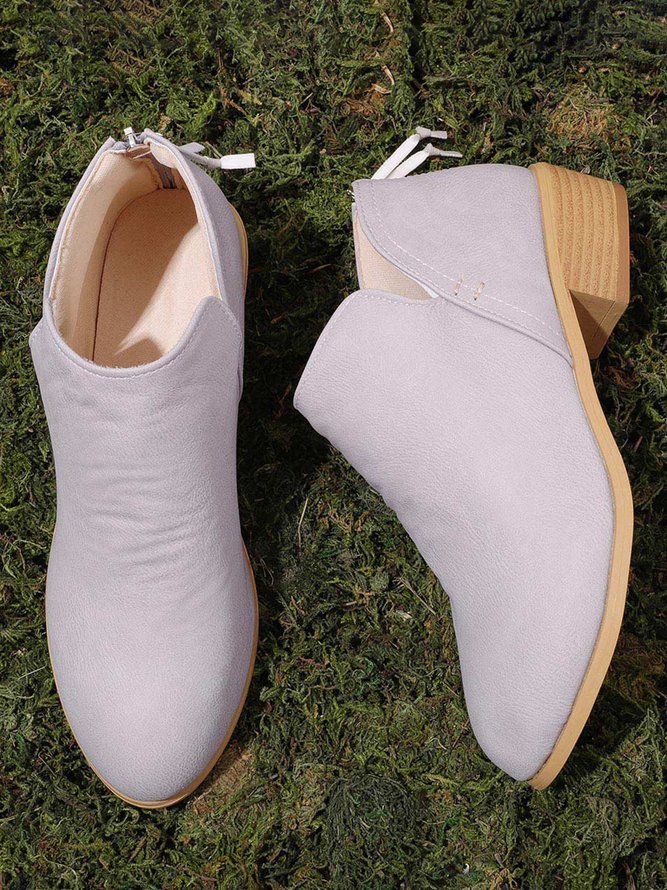 Chunky Heel Short Boots Female Non-slip Cute Bootie