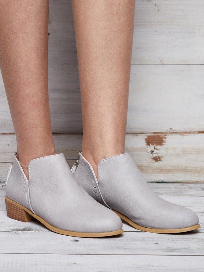 Chunky Heel Short Boots Female Non-slip Cute Bootie
