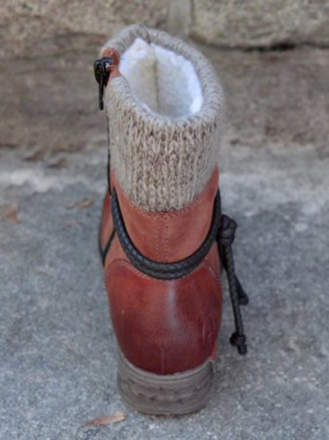 Basic round toe ankle boots with zipper