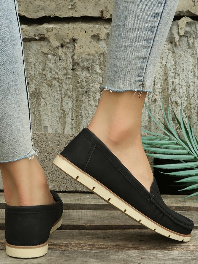 Simple Casual Hollow Breathable Loafers
