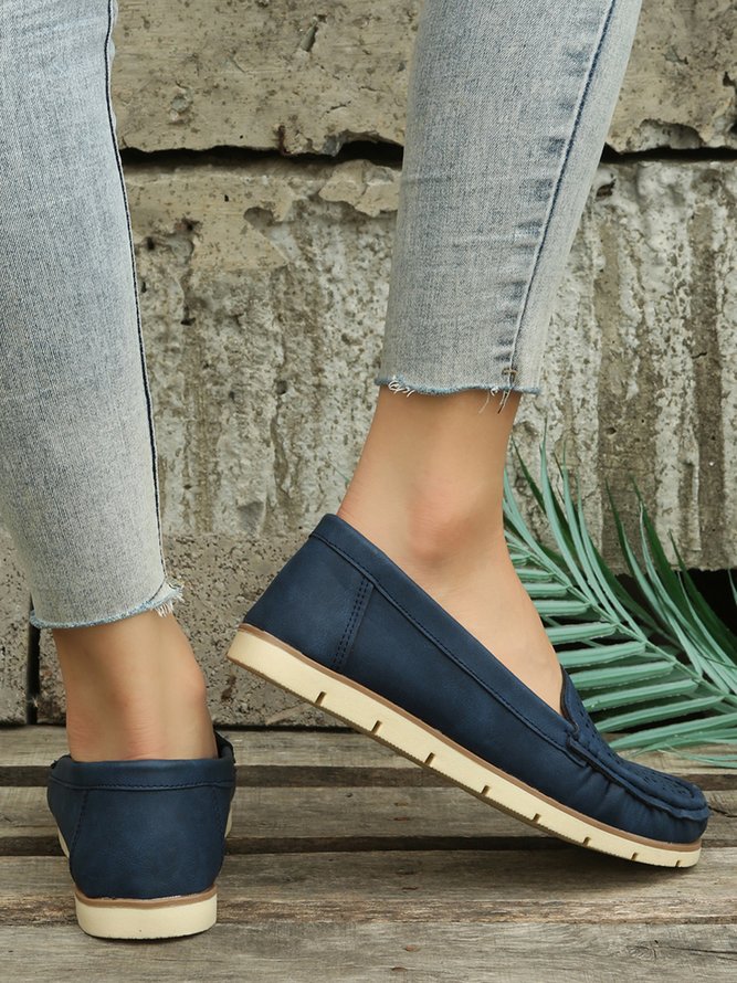 Simple Casual Hollow Breathable Loafers