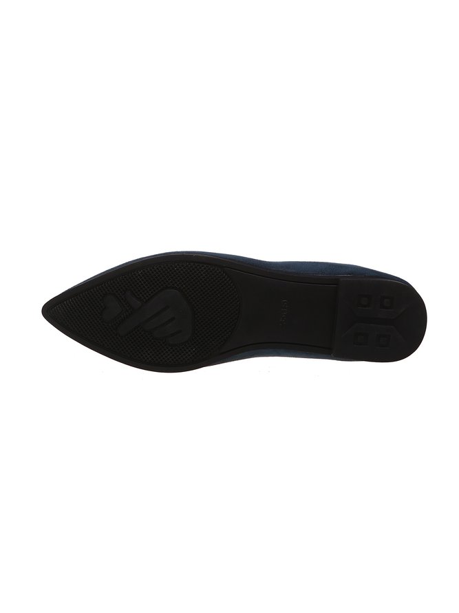 Commuter Simple Anti-Suede Pointed Toe Flats