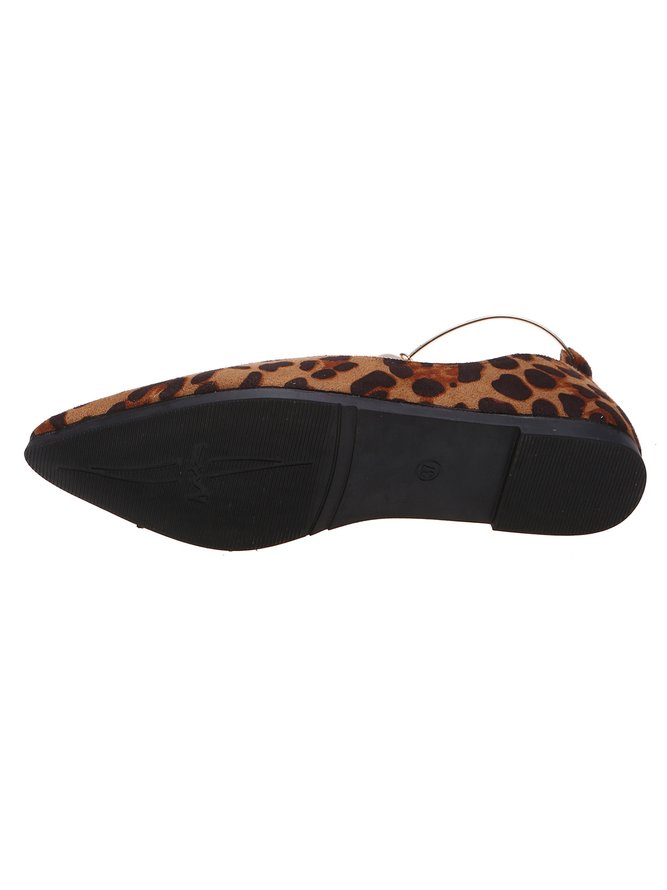 Pearl Metal Ring Anti-Suede Flats
