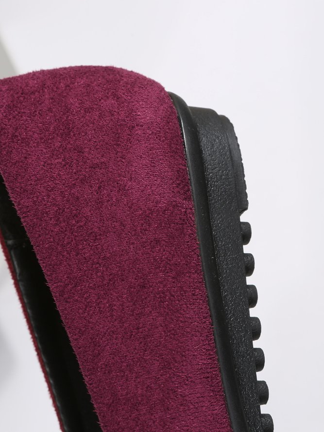 Bow Knot Anti-Suede Upper Flats