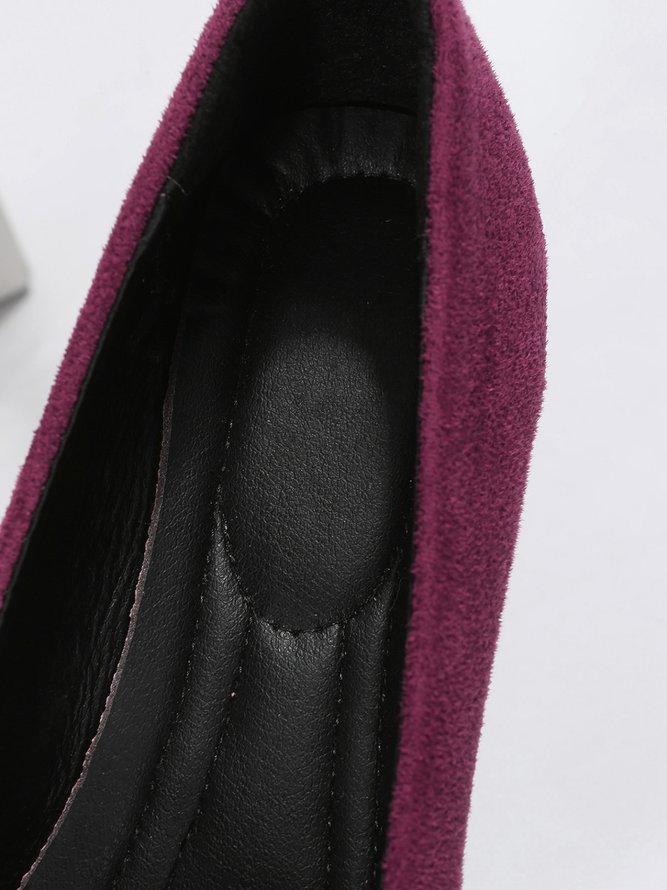 Bow Knot Anti-Suede Upper Flats