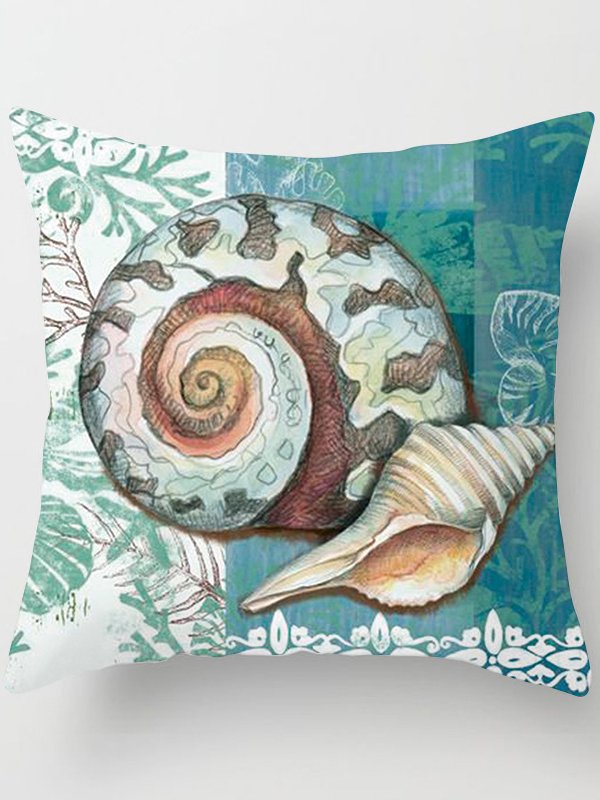 Banquet Party Pool Beach Vacation Turtle Seahorse Conch Print Home Pillowcase 45*45
