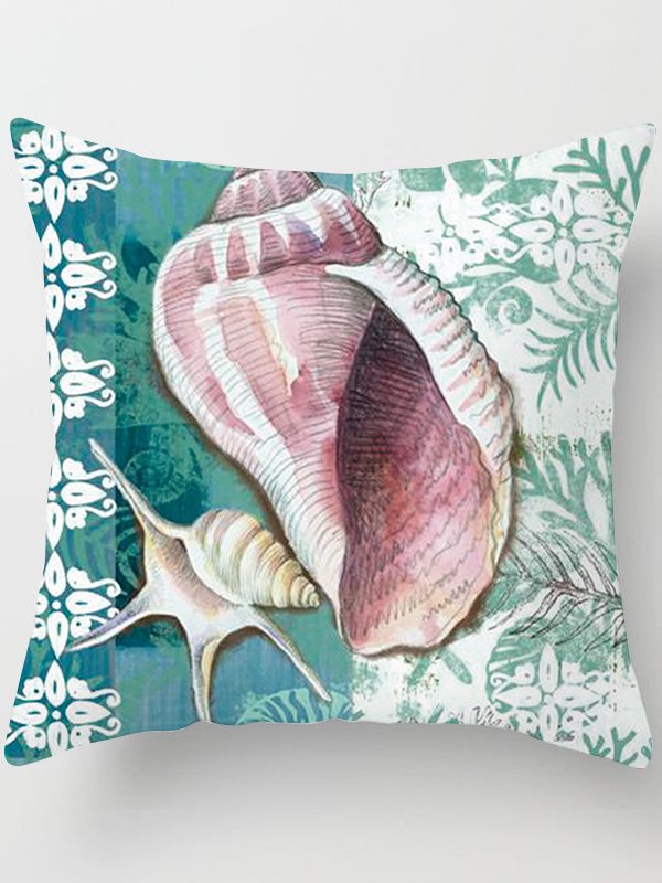 Banquet Party Pool Beach Vacation Turtle Seahorse Conch Print Home Pillowcase 45*45
