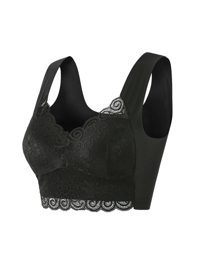 Women's Gathering Side Breasts Seamless Bras