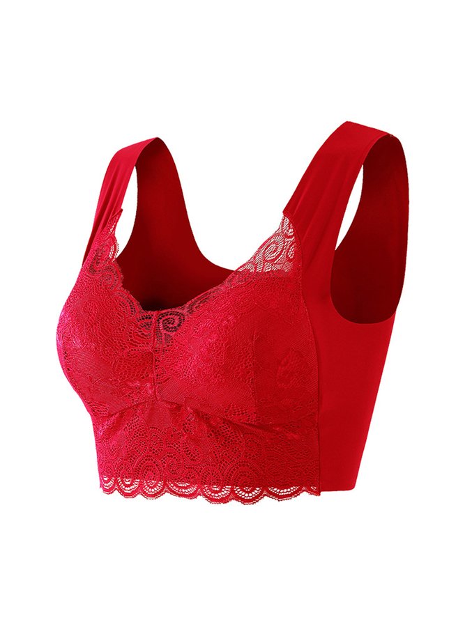 Women's Gathering Side Breasts Seamless Bras