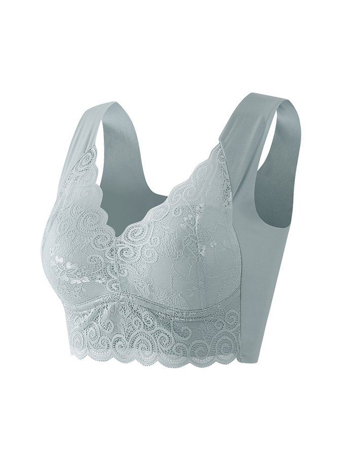 Women's Gathering Side Breasts Seamless Bras