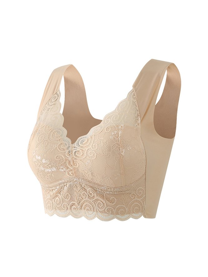 Women's Gathering Side Breasts Seamless Bras