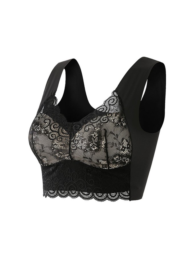 Women's Gathering Side Breasts Seamless Bras