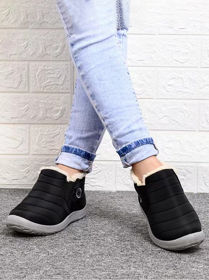 Winter Faux Fur Waterproof Windproof Warmth Snow Boots