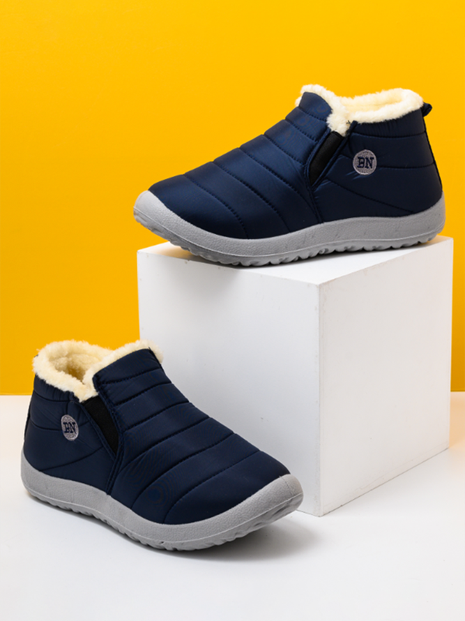 Winter Faux Fur Waterproof Windproof Warmth Snow Boots