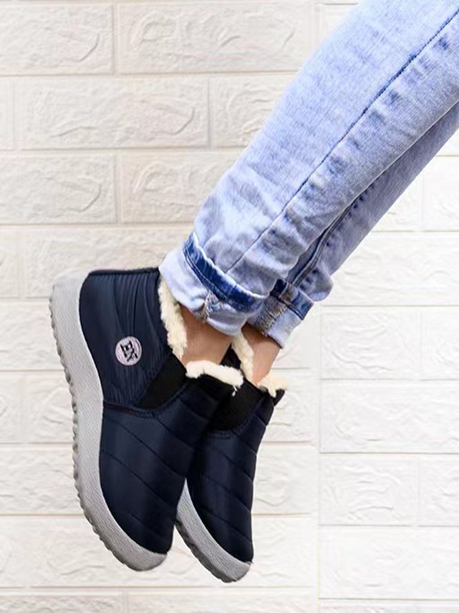 Winter Faux Fur Waterproof Windproof Warmth Snow Boots