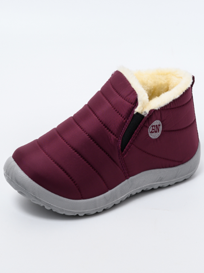 Winter Faux Fur Waterproof Windproof Warmth Snow Boots