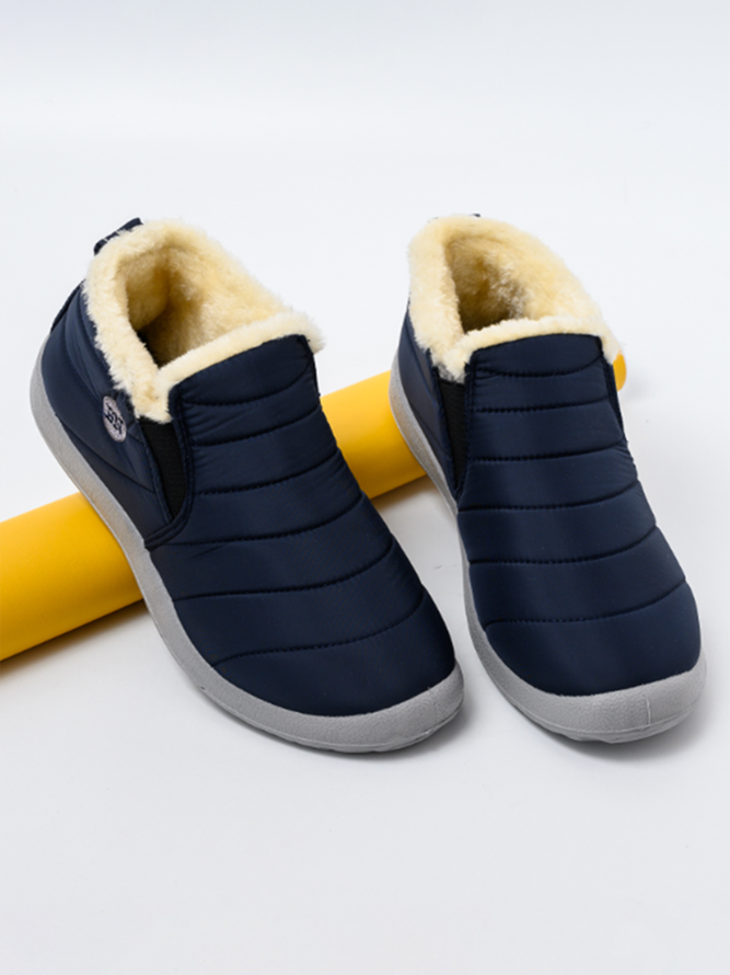 Winter Faux Fur Waterproof Windproof Warmth Snow Boots