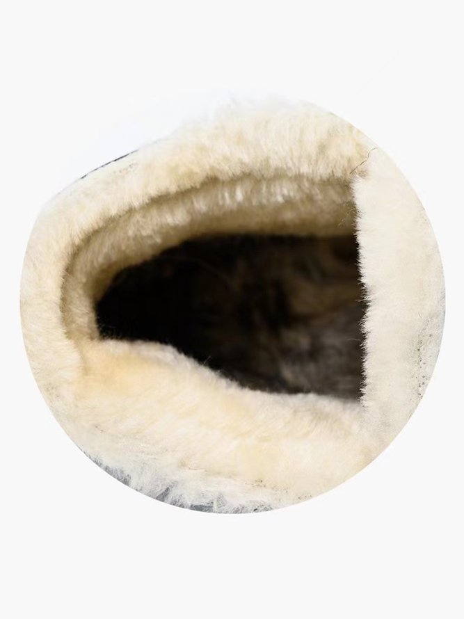 Winter Faux Fur Waterproof Windproof Warmth Snow Boots