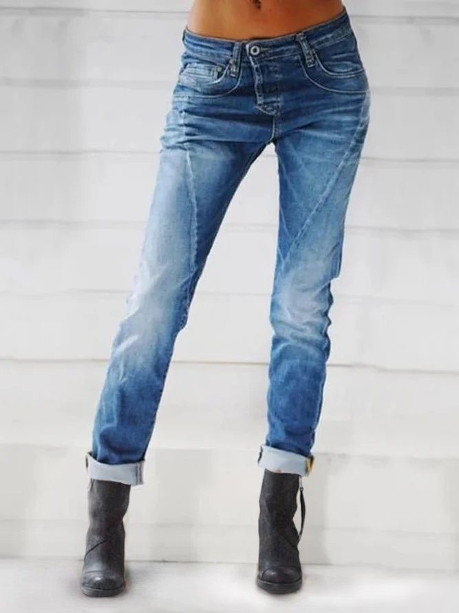 Blue Denim Shift Jeans  Jeans