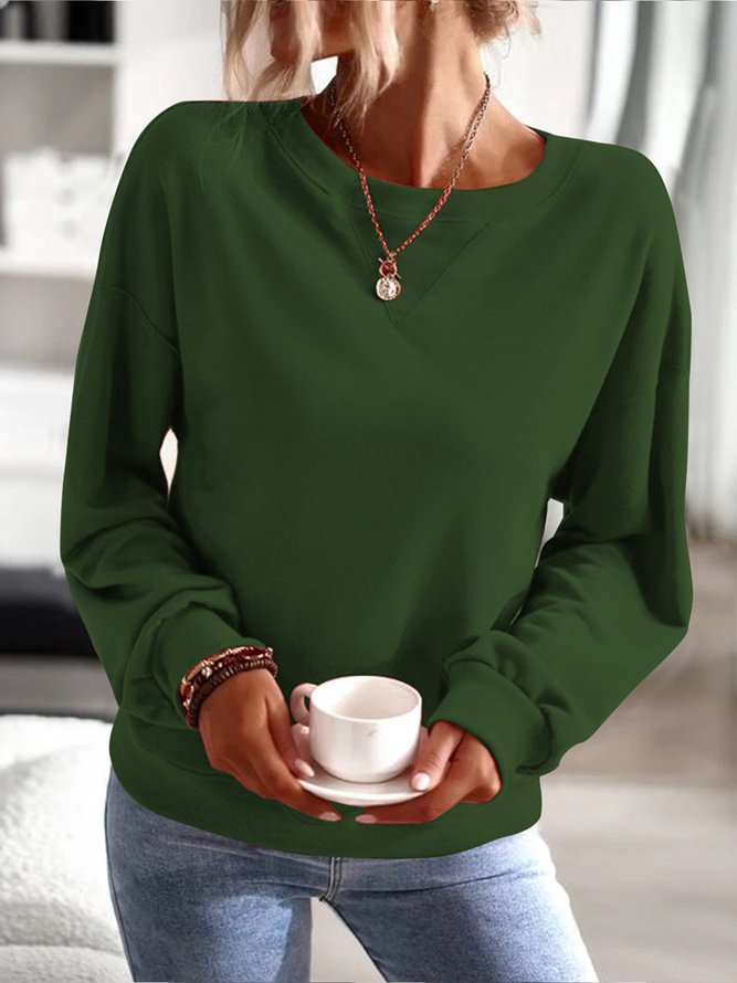 Plain Pullover basic sweatshirt