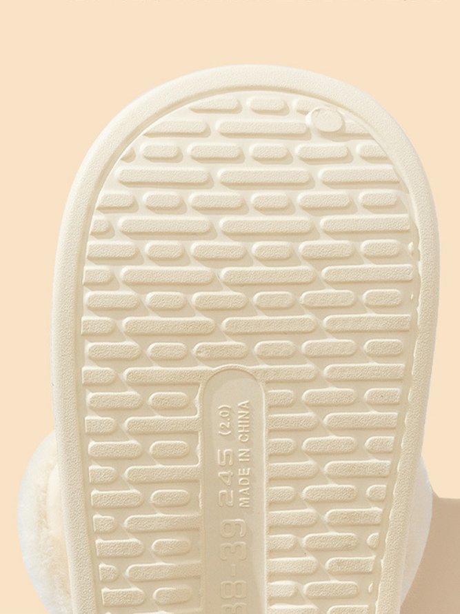 Couple Down Waterproof Plus Velvet Home Slippers