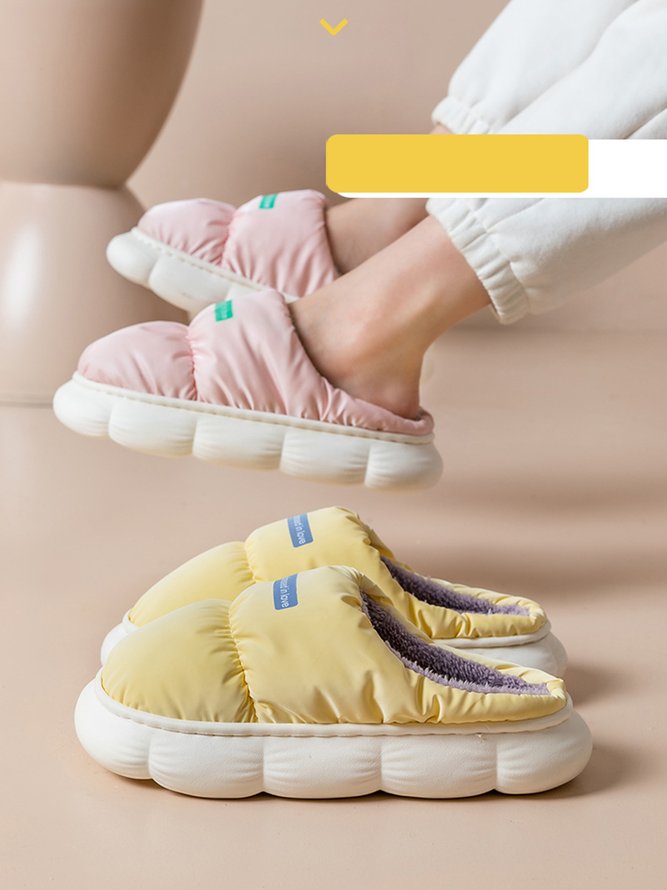 Down Warm Couples Home Warm Slippers