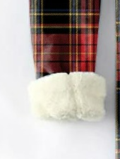 Women's Classical Christmas Plaid Fleece Warm Casual Pants