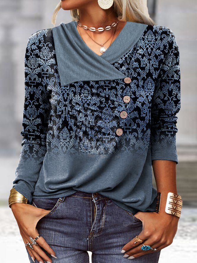 Cross Neck Casual Top