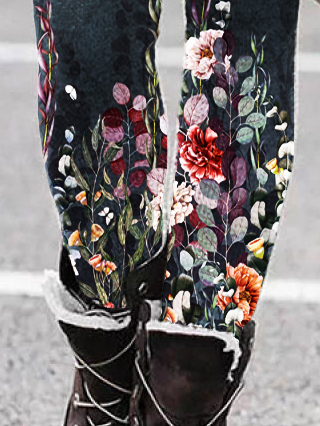 Floral Regular Fit Leggings