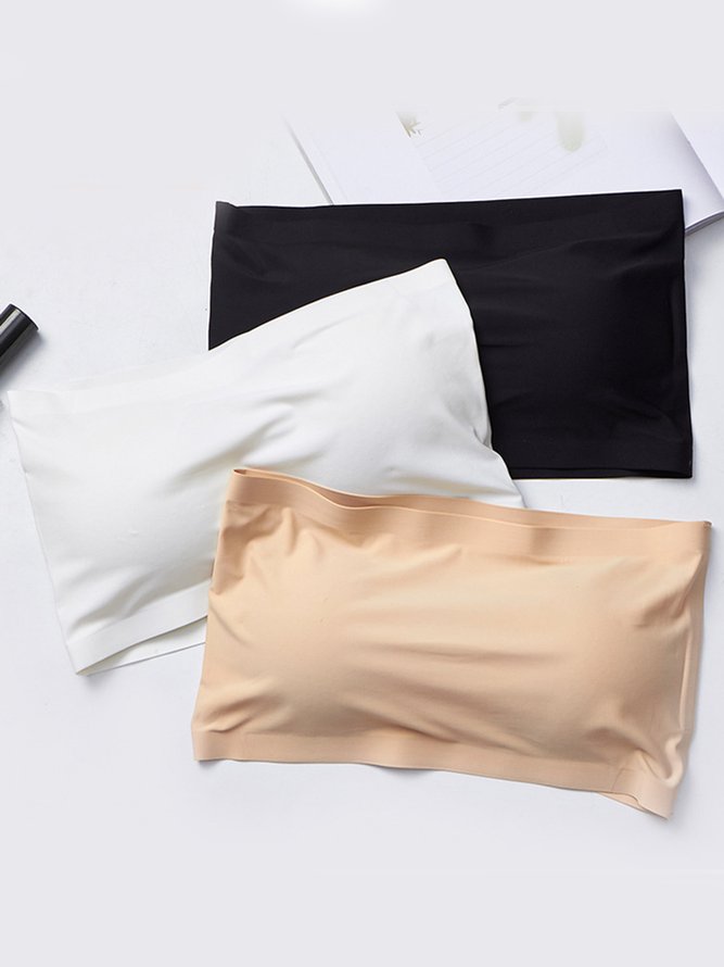 One Piece Ice Silk Seamless Back Buckle Hidden Chest Wrap