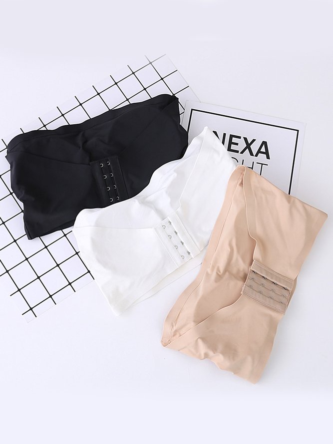 One Piece Ice Silk Seamless Back Buckle Hidden Chest Wrap