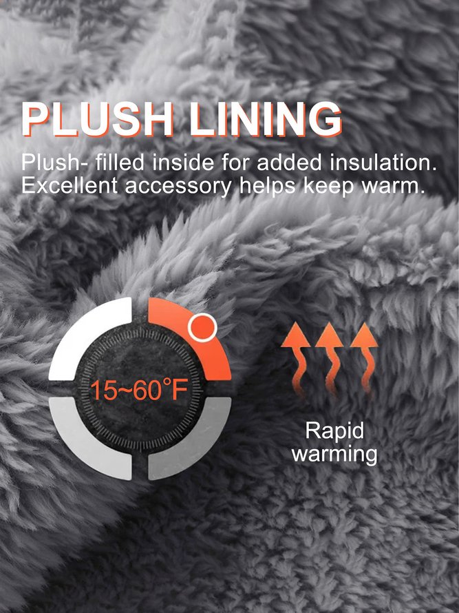 Twist Pattern Plush Woven Full Cover Gloves Autumn Winter Warmth Thickening Accessories