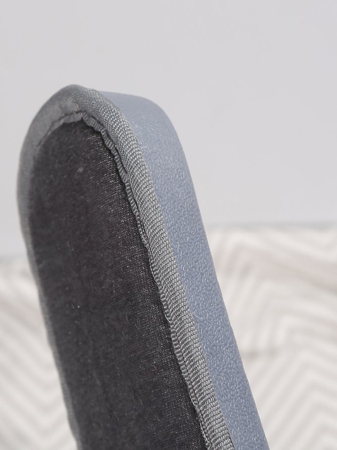 Casual Bow Decor Plain Velvet Living Room Slippers