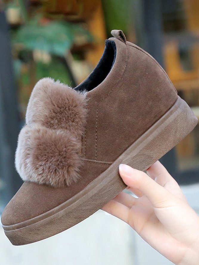 Plush Height Increasing Shoes