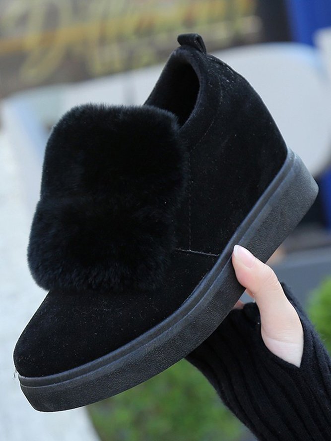 Plush Height Increasing Shoes