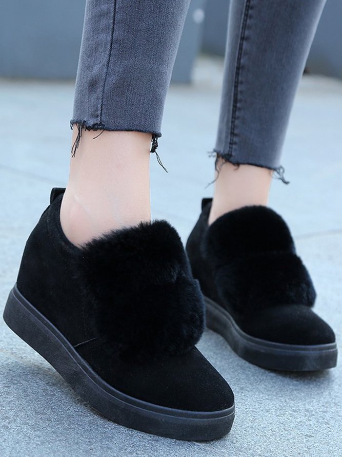 Plush Height Increasing Shoes