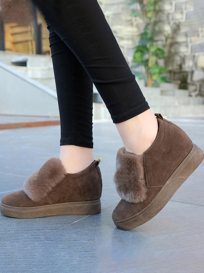 Plush Height Increasing Shoes