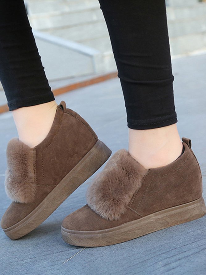 Plush Height Increasing Shoes