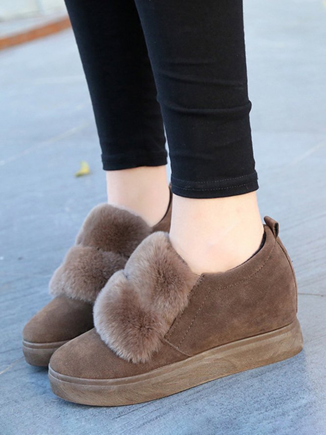 Plush Height Increasing Shoes