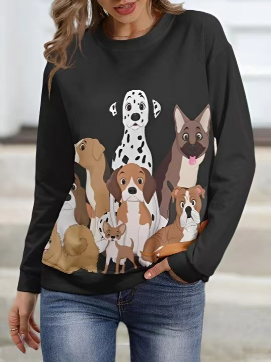 Dog Casual Loose Sweatshirt