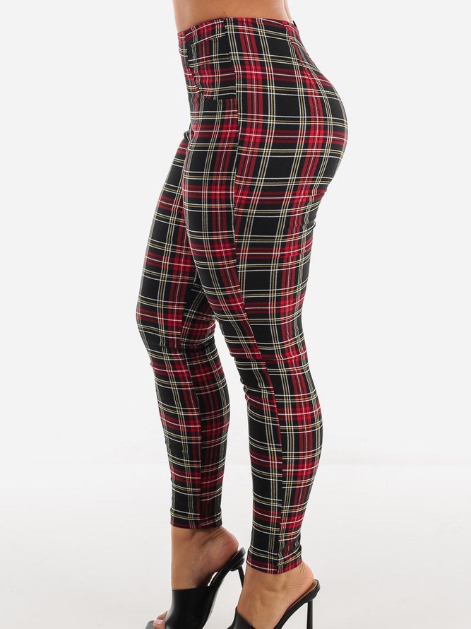 Casual Regular Fit Geometric Fashion Pants