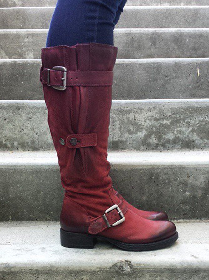 All Season Daily Flat Heel Boots