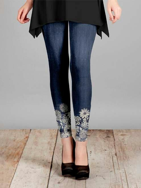 Casual Floral Tight Legging