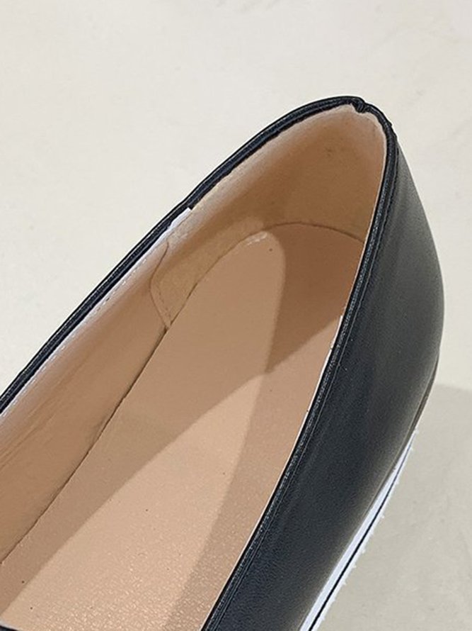 Bowknot Tassel Classic Baroque Flat Leather Shoes