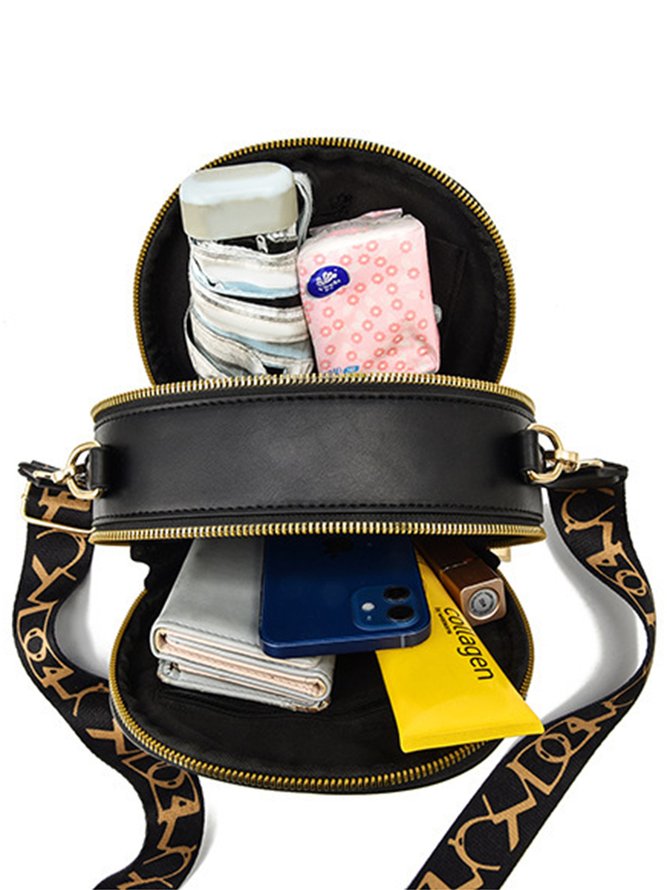 Cat Zip One Shoulder Crossbody Bag