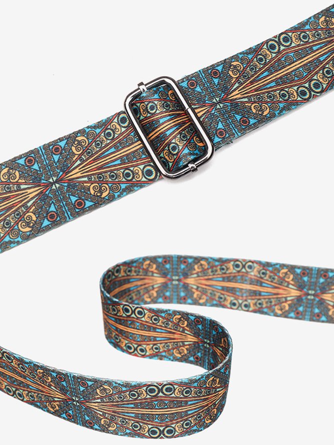 Ethnic Vintage Letter Embossed Shoulder Crossbody Bag